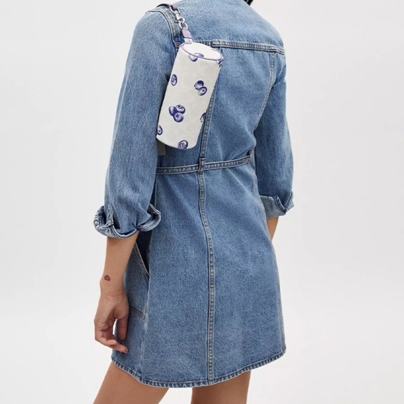 Nolita Barrel Bag In Signature Canvas With Blueberry Print - Picture 10 of 11